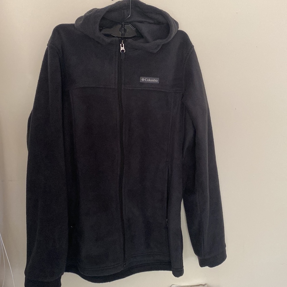 Boys COLUMBIA Steens MT II Fleece ZIP up Jacket Size XL 18/20 black NEW NWOT